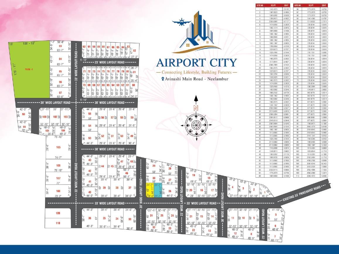 aiportcityneelambur layout